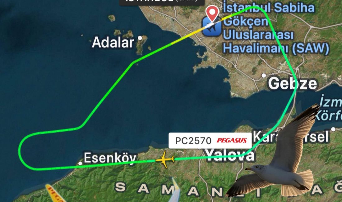 Pegasus Havayolları’nın bugün saat 06:51’de Sabiha Gökçen Havalimanı’ndan Malatya’ya gitmek