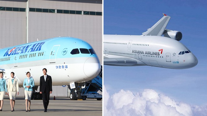 Birleşme sürecindeki Asiana Airlines ve Korean Air, yükselttikleri bilet fiyatlarıyla