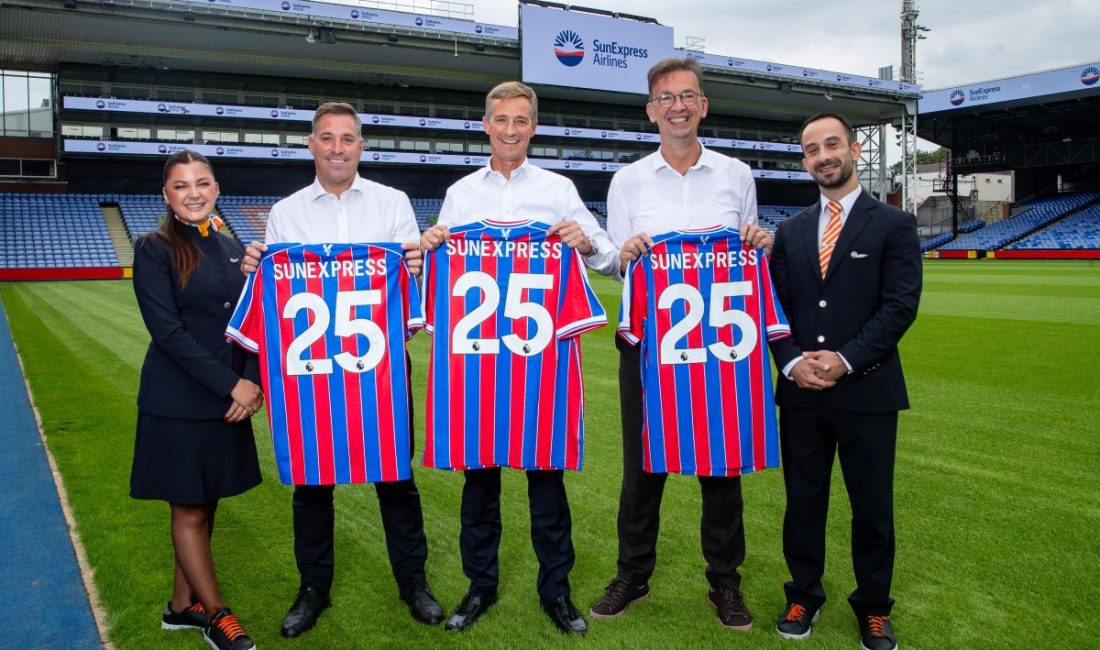 Crystal Palace takımının resmi havayolu ortağı SunExpress oldu TÜRK Hava Yolları ve Lufthansa ortak kuruluşu SunExpress, İngiliz Premier