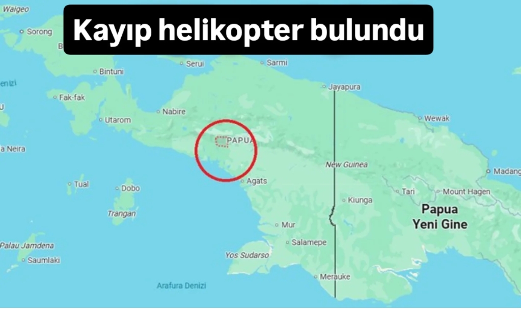Endonezya’da Papua bölgesinde irtibatı kesilen helikopterin Jila Dağlarında düştüğü belirlendi.