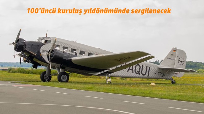 Lufthansa için tarihsel bir simge olan Junkers Ju 52 tip