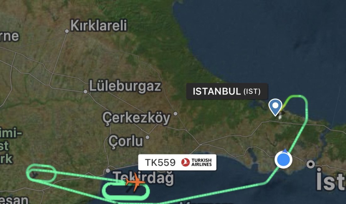 THY uçağı geri döndü:24 tur atıp 4 saat havada kaldı THY Uçağı Teknik Arıza Nedeniyle İstanbul’a Geri Döndü: Fazla Yakıtı