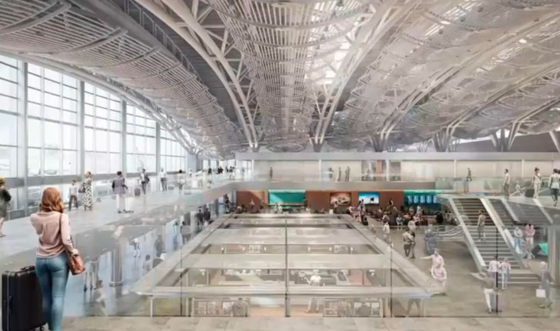 Sabiha Gökçen Havalimanı’nda kapasite büyütme çalışmaları kapsamında yapımı tamamlanan Terminal