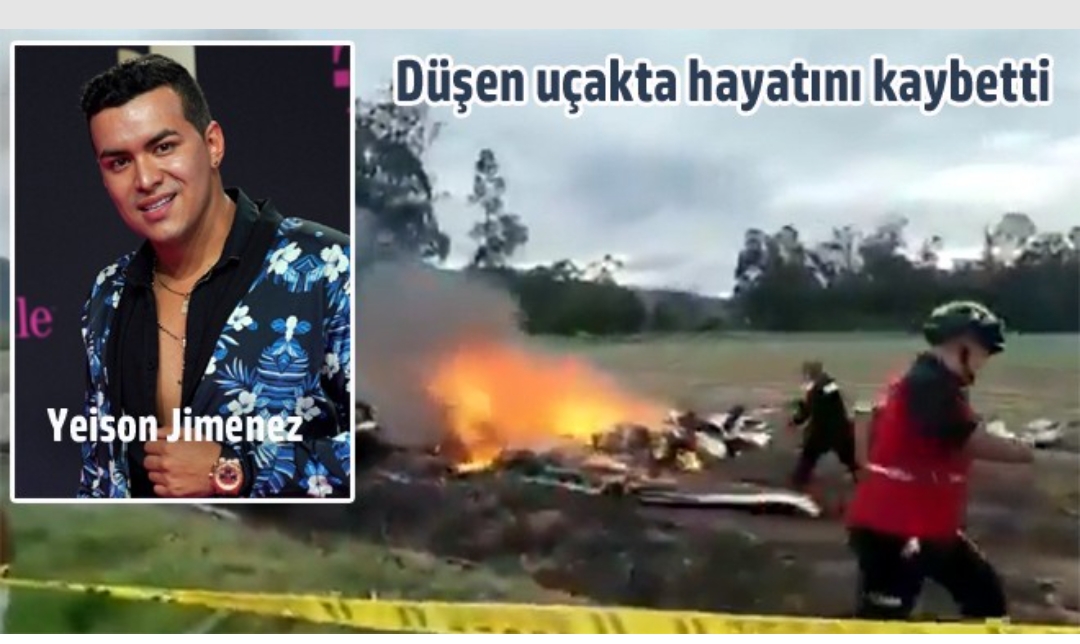 Kolombiya’da kalkış sırasında irtifa kazanamayan ve bir tarlaya düşerek alev