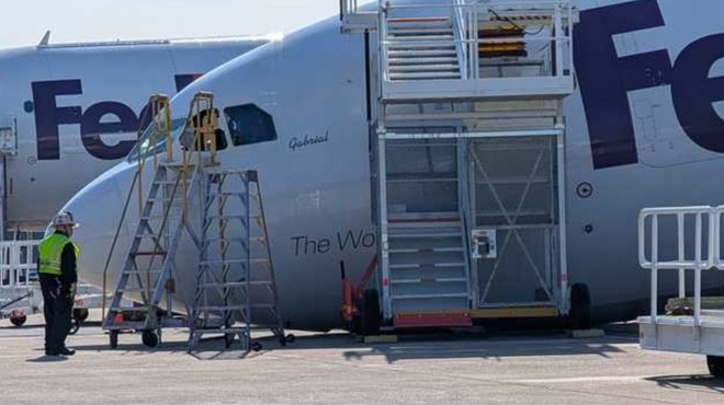 Baltimore-Washington Uluslararası Thurgood Marshall Havalimanı’nda FedEx’e ait bir Airbus A300-600F