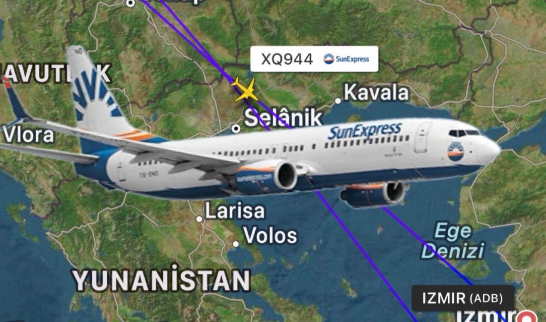 SunExpress’in Amsterdam’a giden uçağı arıza nedeniyle Kosova üzerinden 2 saat