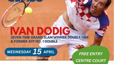 Grand Slam şampiyonu Ivan Dodig Corendon İçin Kemer’e Geliyor Çiftler ve karışık çiftlerde 7 Grand Slam şampiyonluğu bulunan ve