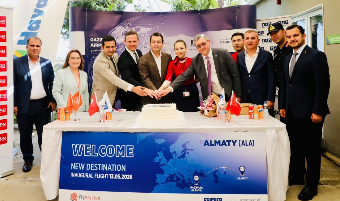 FlyArystan Gazipaşa’ya Sefer Başlattı TAV Havalimanları tarafından işletilen Gazipaşa-Alanya Havalimanı'nda, FlyArystan’ın Kazakistan’ın Almatı kentinden