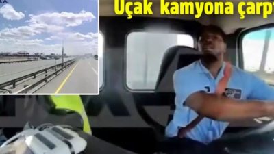 ABD'de Newark Liberty Uluslararası Havalimanı'na inen United Airlines uçağı, karayolunda