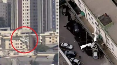 Brezilya'nın Belo Horizonte kentinde bir apartmana çarparak düşen uçağın iki