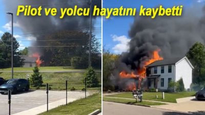 ABD’de Ohio eyaletinin Akron kentinde Piper Cherokee (PA-28) tipi tek