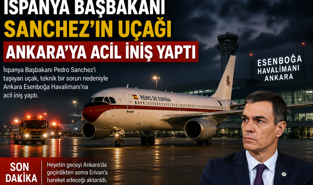İspanya Başbakanı Pedro Sánchez’i taşıyan uçak, yaşanan teknik bir sorun