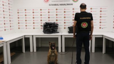 Ticaret Bakanlığına bağlı Gümrükler Muhafaza ekipleri, İstanbul Havalimanı’nda düzenlediği operasyonda