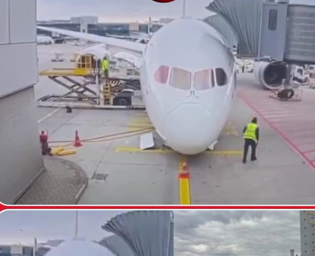 Alman Lufthansa’ya ait Boeing 787-9 Dreamliner tipi uçağın ön iniş