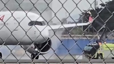 Ekvador'daki Guayaquil Havalimanı'ndan Madrid'e gitmek üzere hazırlanan Iberia'nın IB132 sefer