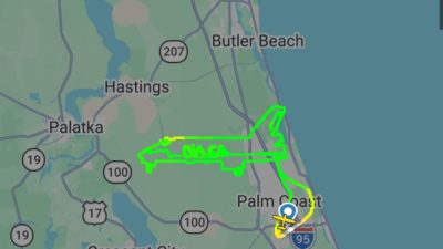 Bir pilot, ABD'nin Florida eyaletinde gerçekleştirdiği özel uçuşla, @NASA Uzay