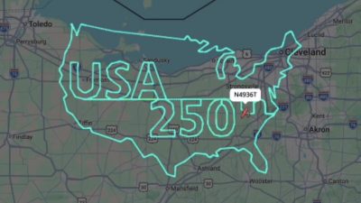 Ohio semalarında anlamlı kutlama: Cessna pilotu, ABD’nin 250’nci bağımsızlık yılı