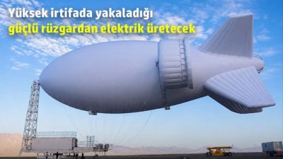 Çin’de, yüksek irtifada daha güçlü ve istikrarlı rüzgarları yakalayarak elektrik