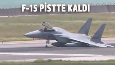 Japonya’da Naha Havalimanı’nda Japon Hava Kuvvetleri’ne (JASDF) ait bir F-15J