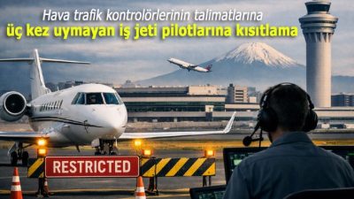 aponya’da Tokyo Haneda Havalimanı’nda hava trafik kontrolörlerinin talimatlarına üç kez