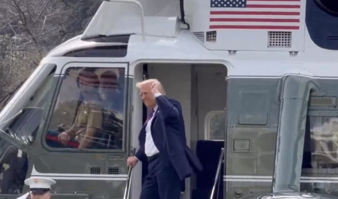 ABD Başkanı Donald Trump’ı taşıyan Marine One helikopteri, 4 Ağustos’ta
