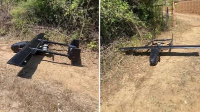 Kastamonu'nun Taşköprü ilçesinde tarlada vatandaşlar tarafından insansız hava aracı bulundu.
