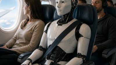 Havayolu şirketleri, insan benzeri robotların yolcu olarak kabinde seyahat etmesine