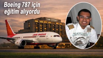 Hindistan Delhi’de Boeing 787 eğitimi için bulunan Air India pilotu