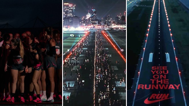 Nike firmasının düzenlediği “After Dark Tour” koşusu İngiltere'nin London City